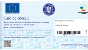 A început distribuirea cardurilor de energie în București și șase județe